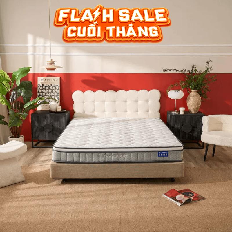 Nệm lò xo Goodnight Sleep Wave giảm tiếng ồn dày 20cm - Thumbnail